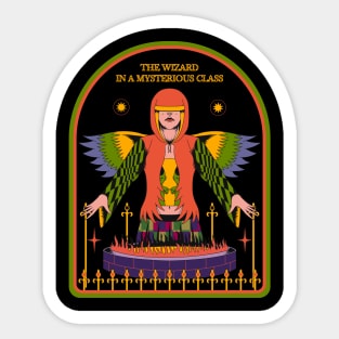 The Wizard In A Mysterious Class Sticker